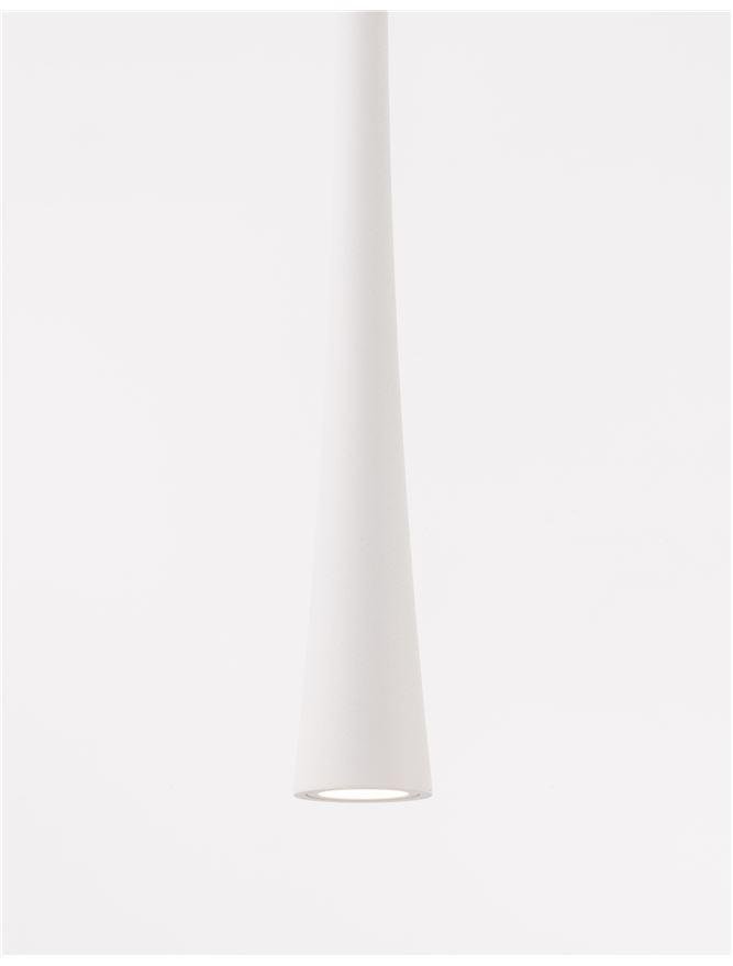 Levně NV 9102592 Závěsné svítidlo GOCCIO bílý hliník a ocel bílý kabel LED 7W 230V 3000K IP20 - NOVA LUCE