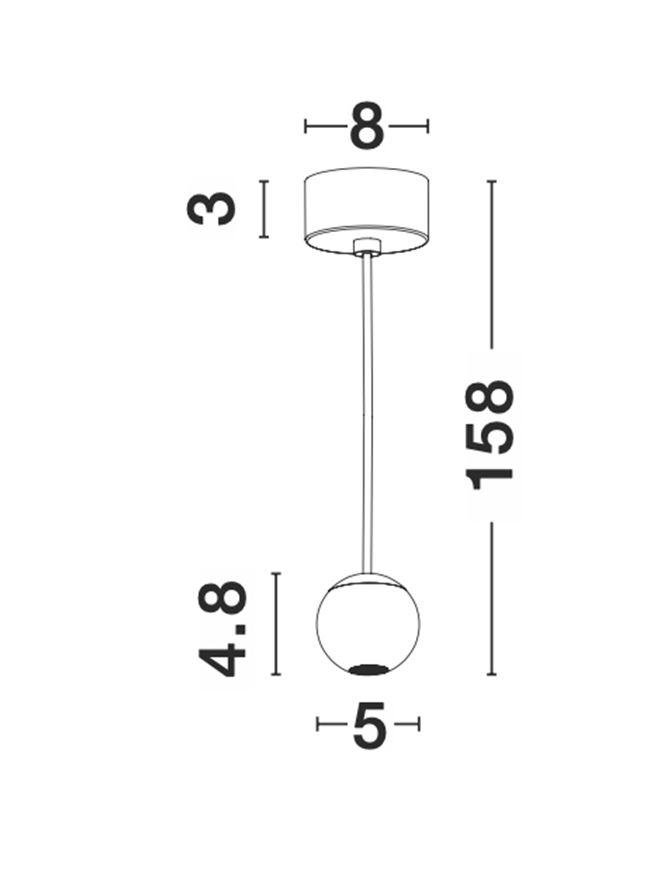 NV 9103211 Závěsné svítidlo NOCCI bílý hliník bílý kabel LED 4.5W 230V 3000K IP20 - NOVA LUCE (obrázek 5)