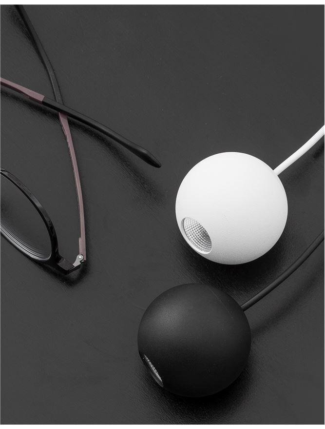 Levně NV 9103212 Závěsné svítidlo NOCCI černý hliník černý kabel LED 4.5W 230V 3000K IP20 - NOVA LUCE