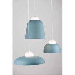 Obrázek pro produkt Závěsné svítidlo VICTORIA modrý a bílý hliník bílý PVC kabel E27 1x12W IP20 bez žárovky - NOVA LUCE