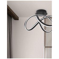 Obrázek pro produkt Stropní svítidlo TRUNO černý hliník a akryl LED 60W 230V 3000K IP20 stmívatelné - NOVA LUCE
