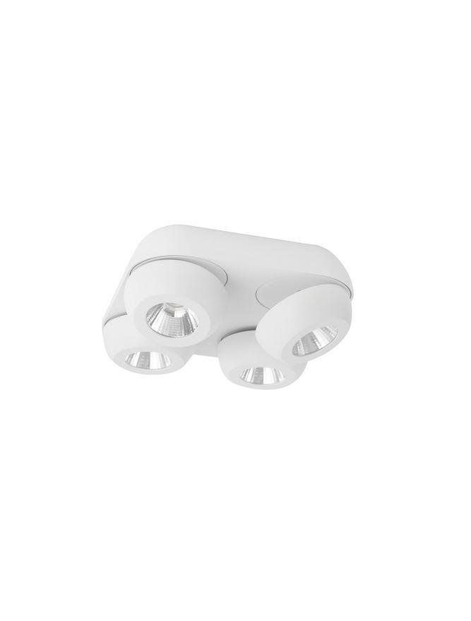 NV 9105203 Bodové svítidlo GON bílý hliník LED 4x5W 230V 3000K IP20 - NOVA LUCE (obrázek 2)
