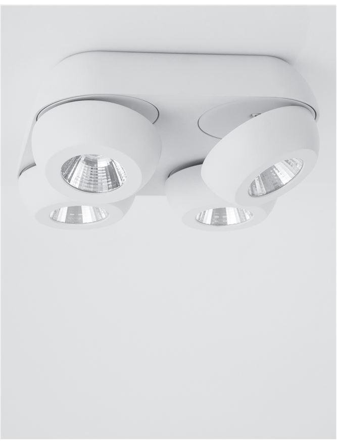 NV 9105203 Bodové svítidlo GON bílý hliník LED 4x5W 230V 3000K IP20 - NOVA LUCE (obrázek 3)