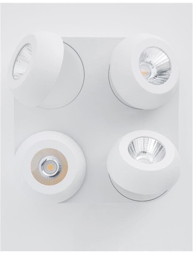 NV 9105203 Bodové svítidlo GON bílý hliník LED 4x5W 230V 3000K IP20 - NOVA LUCE (obrázek 5)