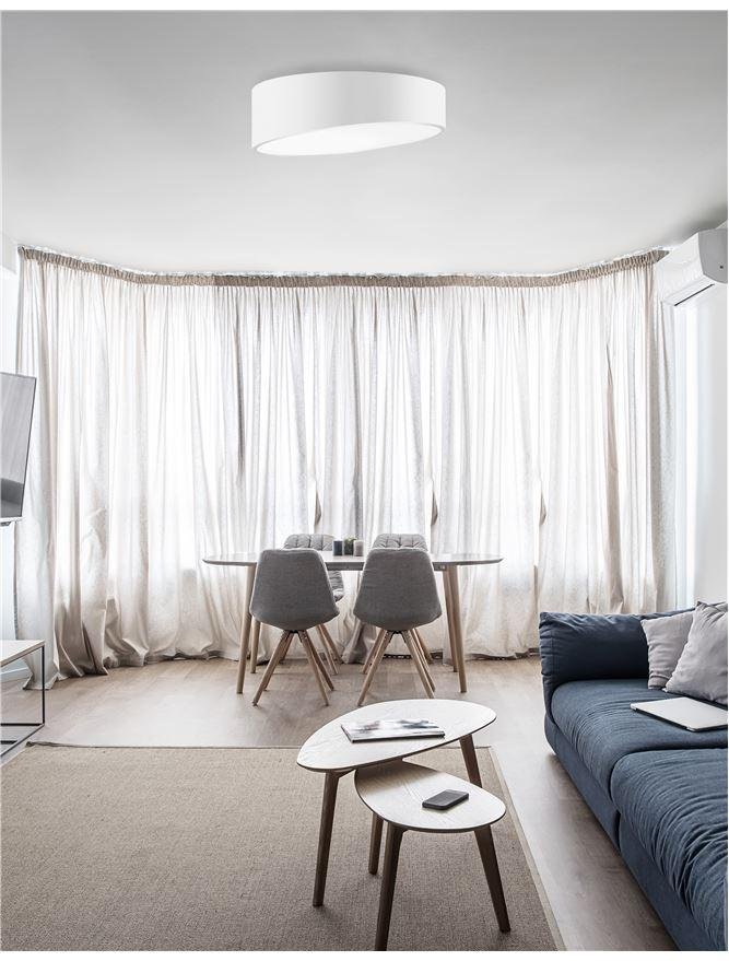 NV 9111362 Stropní svítidlo MAGGIO bílý hliník matný bílý akrylový difuzor LED 60W 230V 3000K IP20 - NOVA LUCE
