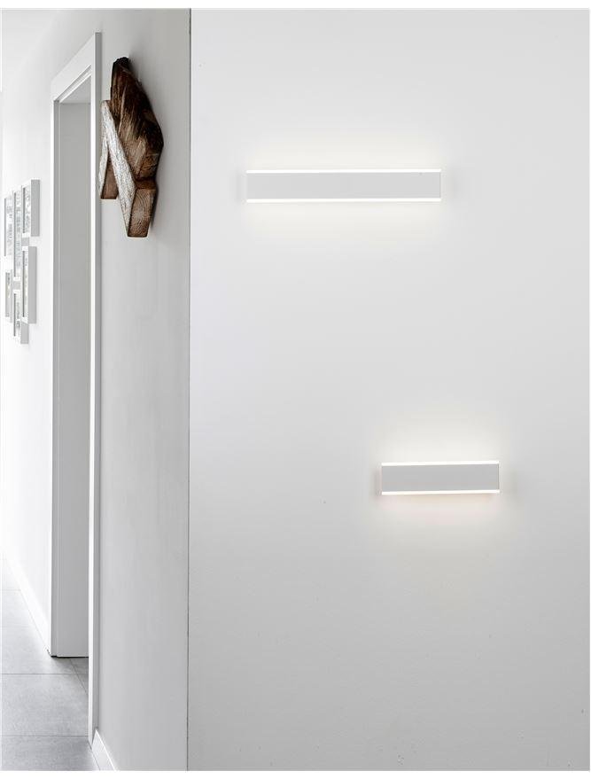 NV 9115908 Nástěnné svítidlo LINE bílý hliník a akryl LED 2x8W 230V 3000K IP20 - NOVA LUCE