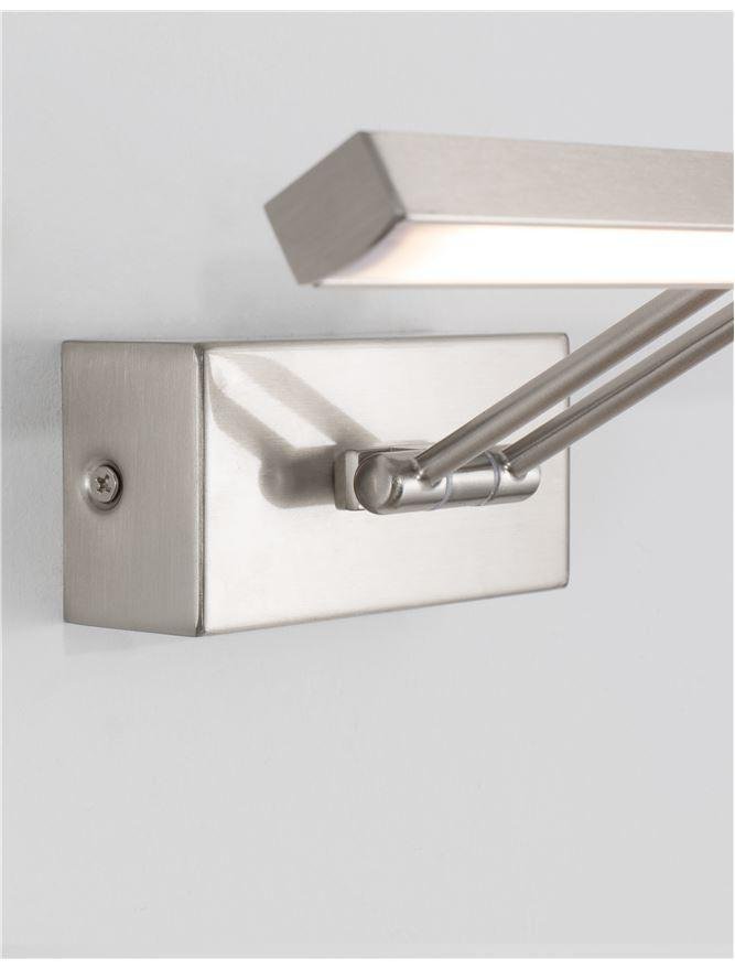 NV 9117302 Nástěnné svítidlo nad obrazy MARNELL kov barvy nikl a akryl LED 12W 230V 3000K IP20 - NOVA LUCE (obrázek 7)