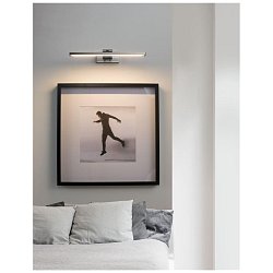 Obrázek pro produkt Nástěnné svítidlo nad obrazy MARNELL kov barvy nikl a akryl LED 12W 230V 3000K IP20 - NOVA LUCE