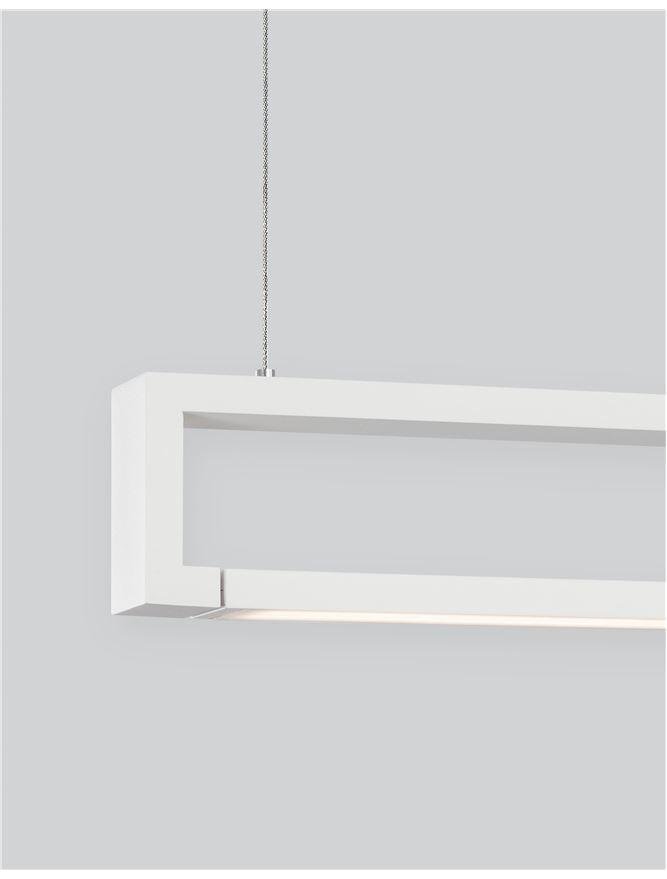 NV 9117338 Závěsné svítidlo LINE bílý hliník a akryl rotační LED 38W 230V 3000K IP20 - NOVA LUCE (obrázek 3)