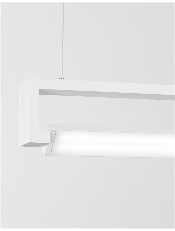NV 9117338 Závěsné svítidlo LINE bílý hliník a akryl rotační LED 38W 230V 3000K IP20 - NOVA LUCE (obrázek 4)