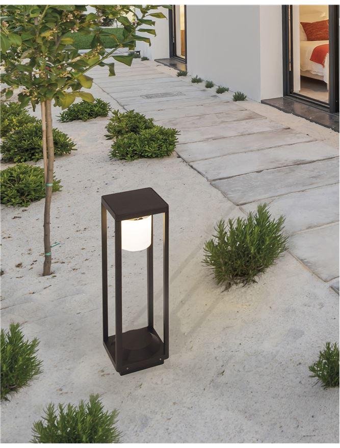 NV 9120622 Venkovní sloupkové svítidlo LOVETO antracitový hliník a akrylový difuzor LED 1.5W 3000K 3.7V 125st. IP65 solární / vypínač na těle / pohybový senzor - NOVA LUCE (obrázek 3)