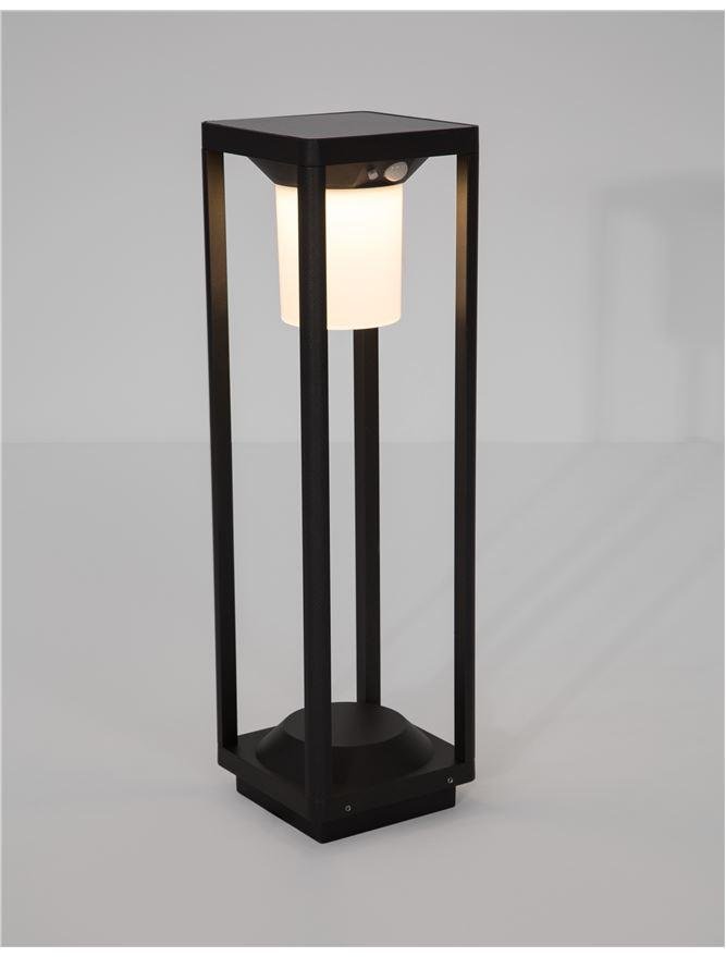 NV 9120622 Venkovní sloupkové svítidlo LOVETO antracitový hliník a akrylový difuzor LED 1.5W 3000K 3.7V 125st. IP65 solární / vypínač na těle / pohybový senzor - NOVA LUCE (obrázek 4)