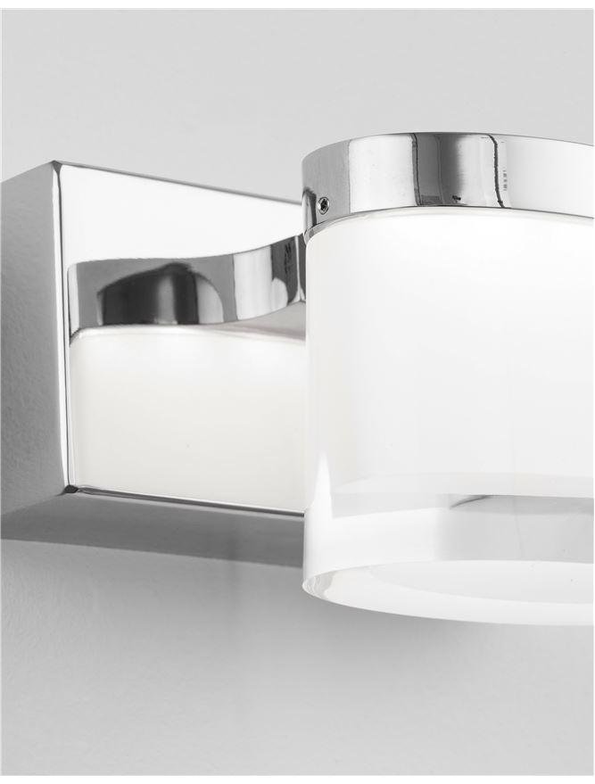 NV 9122311 Nástěnné svítidlo SABIA chrom hliník a akryl LED 5W 220-240V 3000K IP44 - NOVA LUCE (obrázek 3)