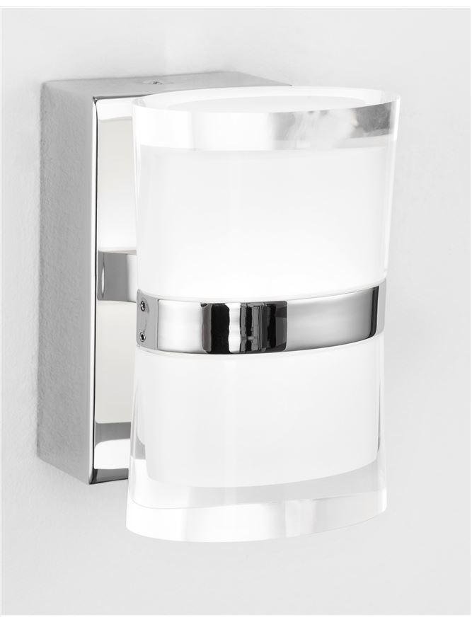 NV 9122321 Nástěnné svítidlo SABIA chrom hliník a akryl LED 10W 220-240V 3000K IP44 - NOVA LUCE (obrázek 3)