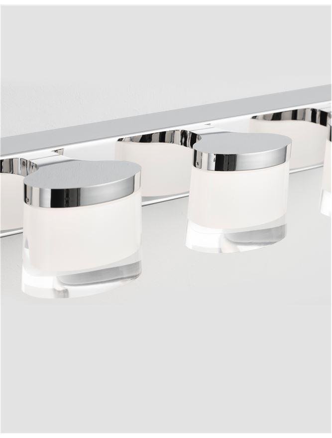 NV 9122341 Nástěnné svítidlo nad zrcadlo SABIA chrom hliník a akryl LED 20W 220-240V 3000K IP44 - NOVA LUCE (obrázek 3)