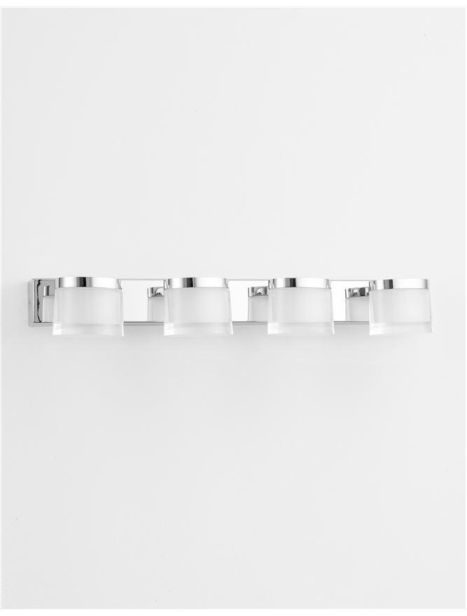 NV 9122341 Nástěnné svítidlo nad zrcadlo SABIA chrom hliník a akryl LED 20W 220-240V 3000K IP44 - NOVA LUCE (obrázek 4)