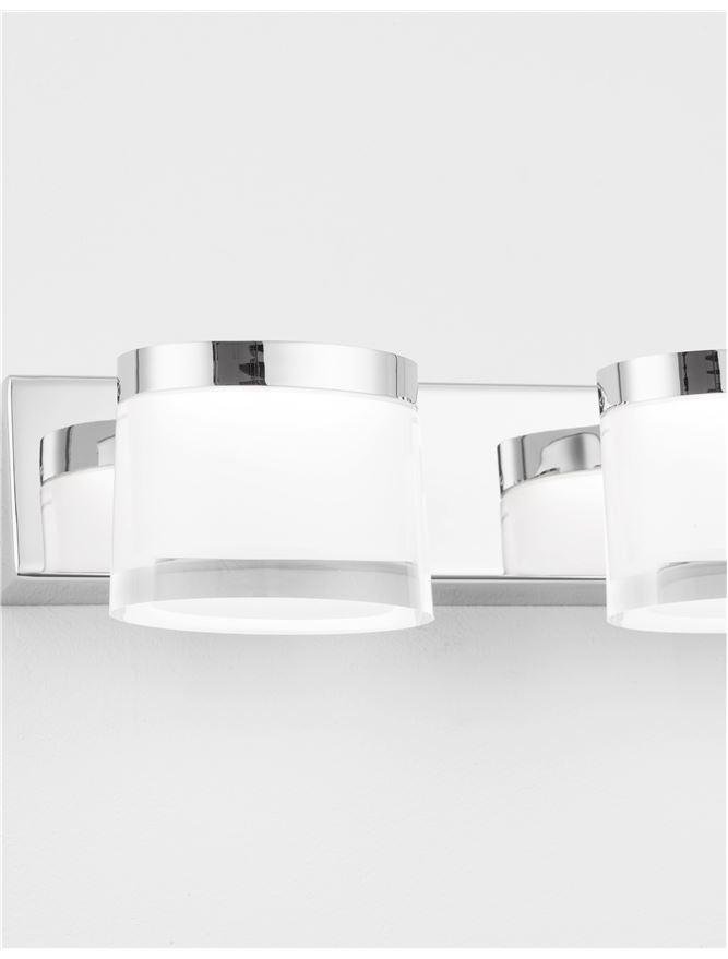 NV 9122341 Nástěnné svítidlo nad zrcadlo SABIA chrom hliník a akryl LED 20W 220-240V 3000K IP44 - NOVA LUCE (obrázek 7)