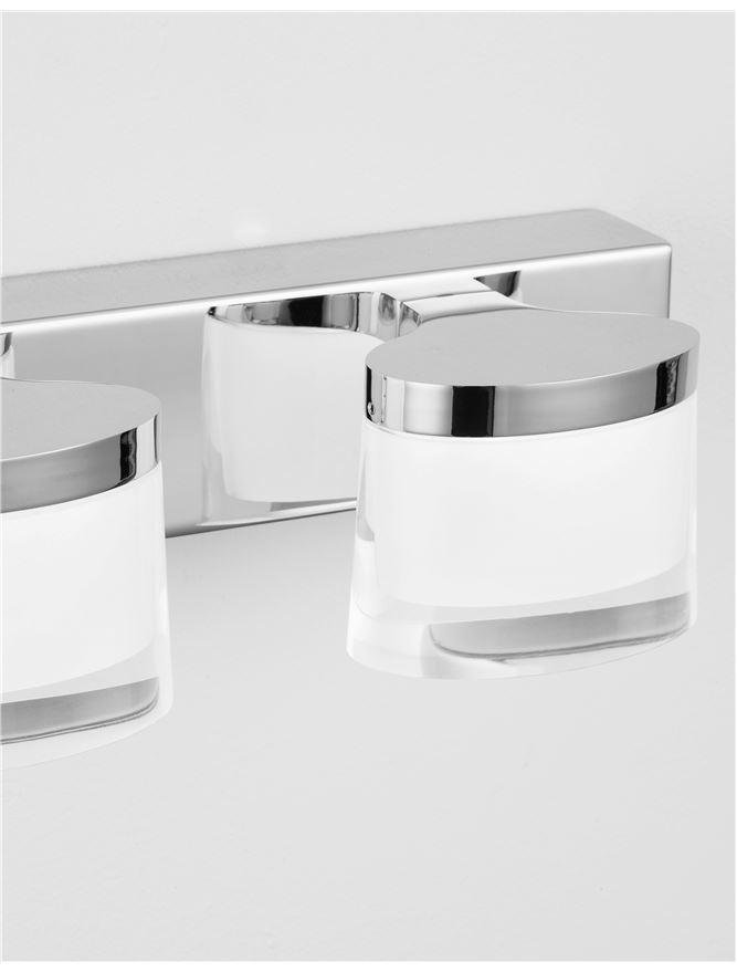 NV 9122341 Nástěnné svítidlo nad zrcadlo SABIA chrom hliník a akryl LED 20W 220-240V 3000K IP44 - NOVA LUCE (obrázek 8)