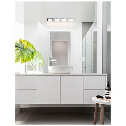 Obrázek pro produkt Nástěnné svítidlo nad zrcadlo SABIA chrom hliník a akryl LED 20W 220-240V 3000K IP44 - NOVA LUCE