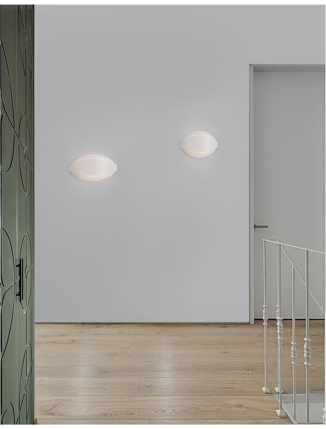 NV 9128320 Nástěnné svítidlo ASTRID bílý kov a akryl LED 20W 220-240V 3000K IP20 - NOVA LUCE