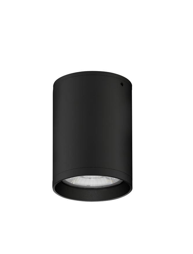 NV 9136178 Venkovní stropní svítidlo DARA černý hliník skleněný difuzor LED 9W 3000K 100-240V 120st. IP54 - NOVA LUCE
