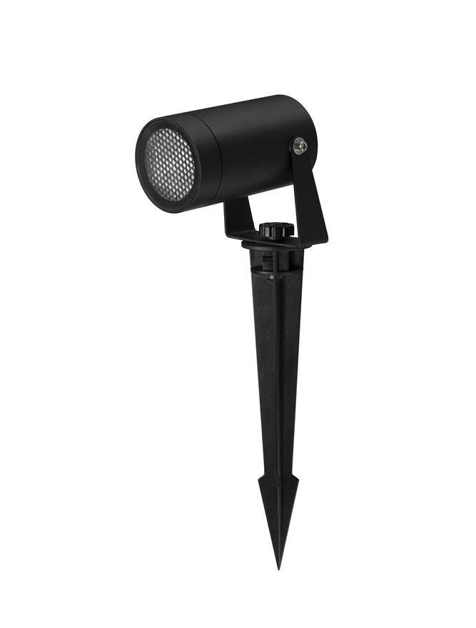 Levně NV 9136183 Venkovní svítidlo s bodcem DESTRY černý hliník a čiré sklo plástvový difuzor proti oslnění GU10 1x10W 220-240V bez žárovky IP54 - NOVA LUCE