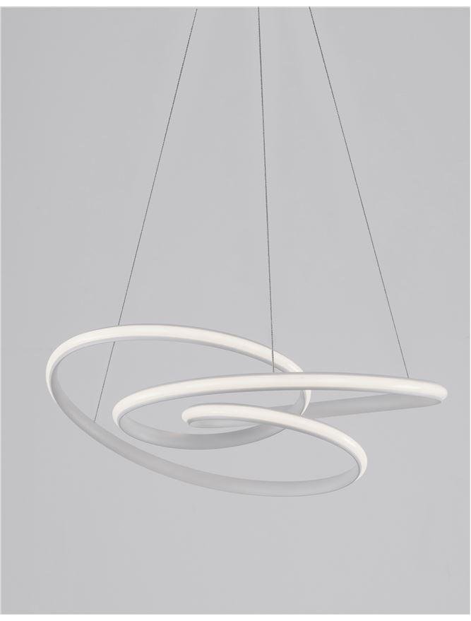NV 9147111 Závěsné svítidlo MENTON bílý hliník a akryl LED 43W 230V 3000K IP20 stmívatelné - NOVA LUCE