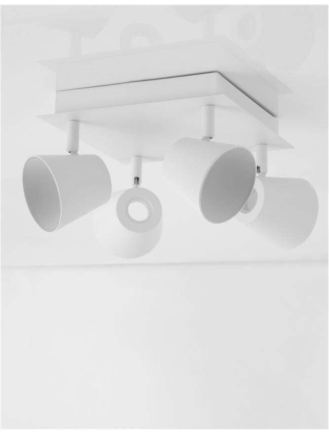 NV 9155363 Bodové svítidlo BIAGIO bílý kov LED 4x6W 230V 3000K IP20 - NOVA LUCE (obrázek 3)