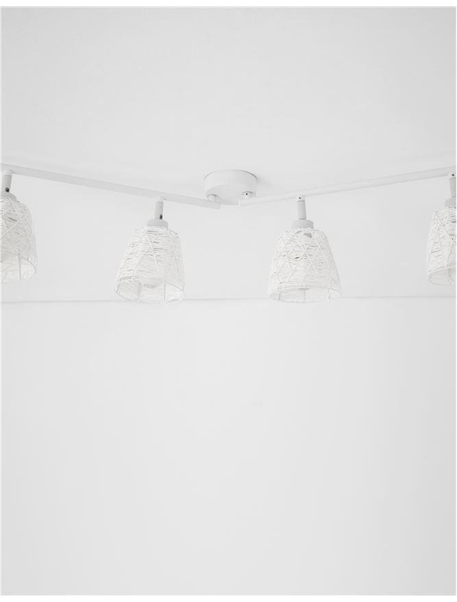 NV 9155424 Bodové svítidlo SION bílý kov bílý kabel E14 4x5W 230V IP20 bez žárovky - NOVA LUCE