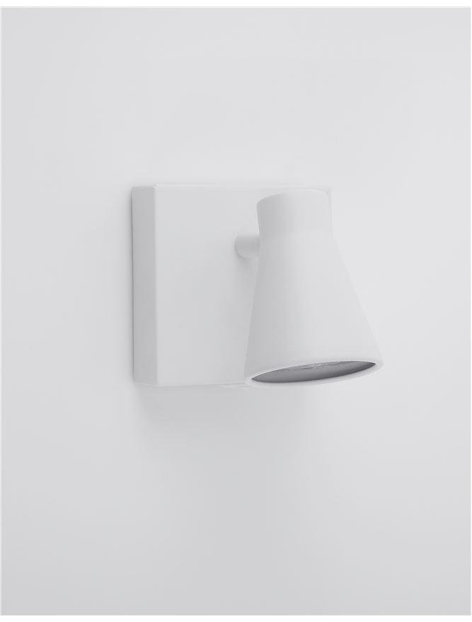 NV 9155711 Bodové svítidlo DUBLIN bílý kov vypínač na těle GU10 1x10W 230V IP20 bez žárovky - NOVA LUCE