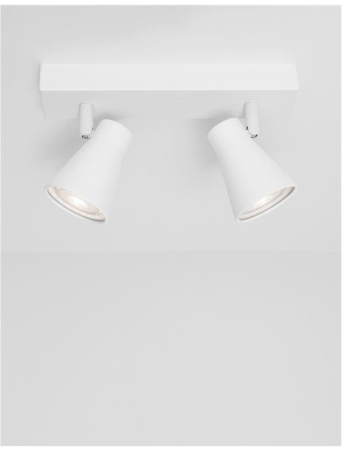NV 9155811 Bodové svítidlo DUBLIN bílý kov GU10 2x10W 230V IP20 bez žárovky - NOVA LUCE (obrázek 3)