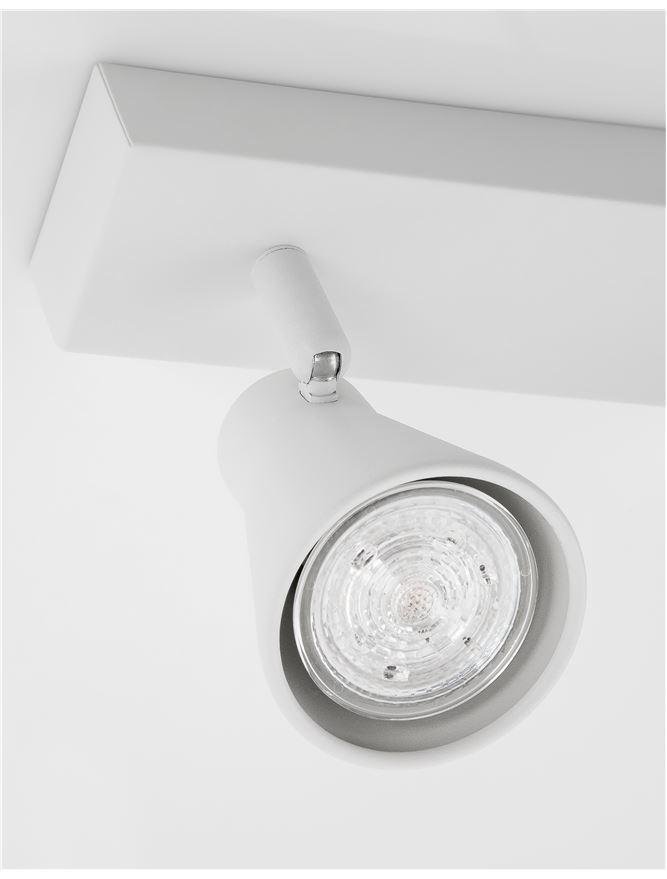 NV 9155811 Bodové svítidlo DUBLIN bílý kov GU10 2x10W 230V IP20 bez žárovky - NOVA LUCE (obrázek 4)
