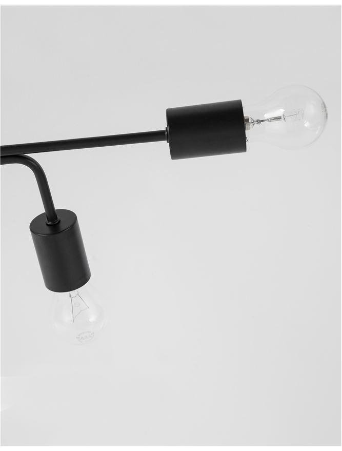 NV 9156306 Stropní svítidlo GRANSO černý kov E27 6x12W 230V IP20 bez žárovky - NOVA LUCE (obrázek 5)