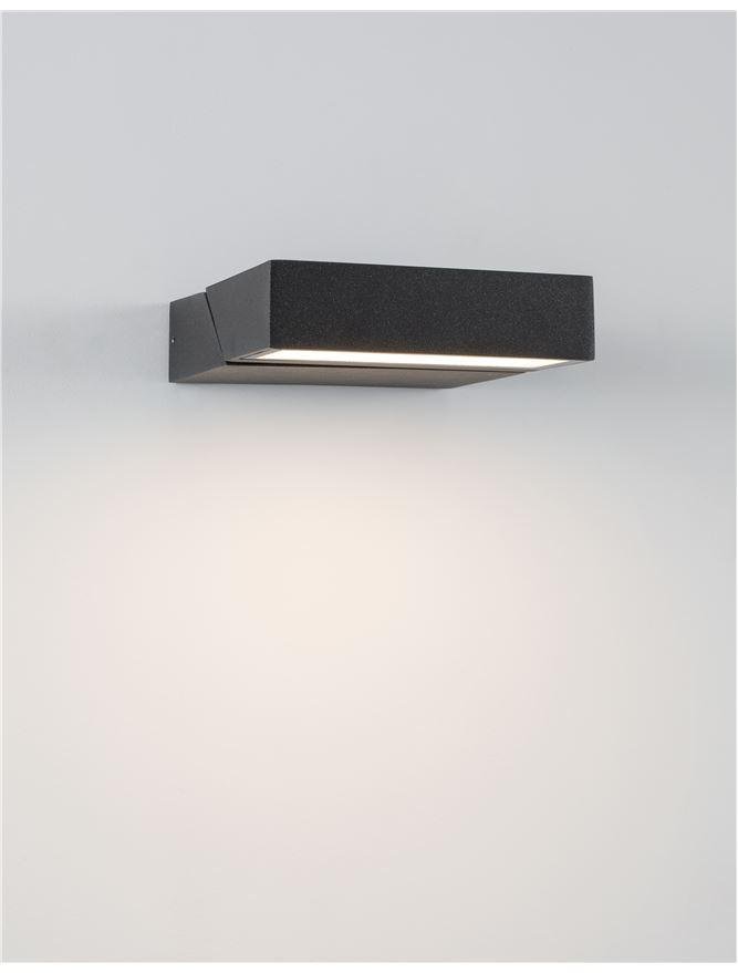 NV 9160101 Venkovní nástěnné svítidlo BRIN antracitový hliník čiré sklo LED 10W 3000K 200-240V 101st. IP65 - NOVA LUCE (obrázek 4)