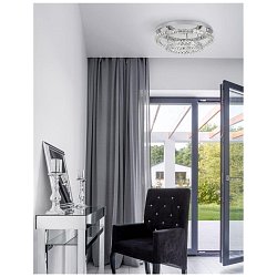 Obrázek pro produkt Stropní svítidlo QUENTIN chromovaný hliník a K9 křišťál LED 44W 230V 3500K IP20 - NOVA LUCE