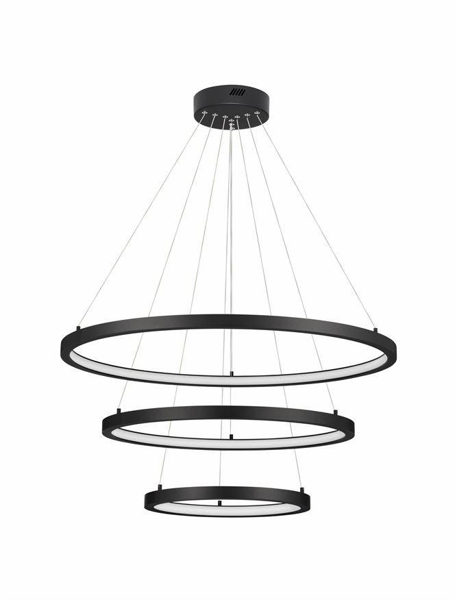 NV 9172867 Závěsné svítidlo EMPATIA LED 108W 3000K hliník černá 807+600+395x2000mm stmívatelné - NOVA LUCE (obrázek 2)