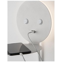 Obrázek pro produkt Bodové svítidlo ECLIP bílý hliník nastavitelné vypínač na těle USB nabíjení LED Samsung 230V 3000K osvětlení 6W čtecí lampička 3W IP20 - NOVA LUCE