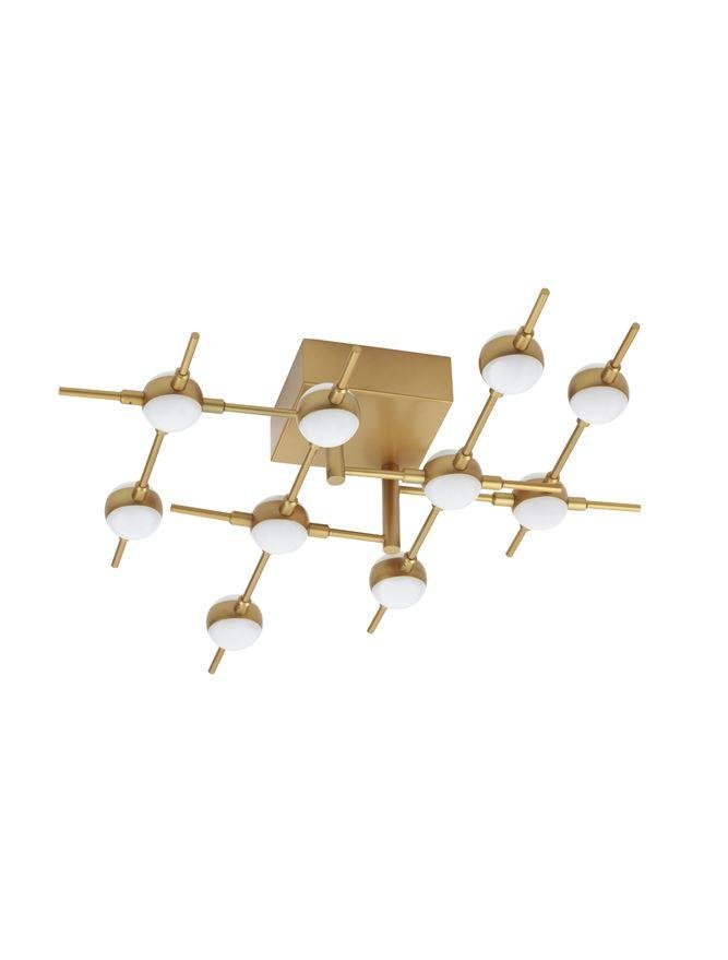 NV 9180610 Stropní svítidlo ATOMO zlatý kov a akryl LED 10 x 2.4W 230V 3000K IP20 stmívatelné - NOVA LUCE (obrázek 2)