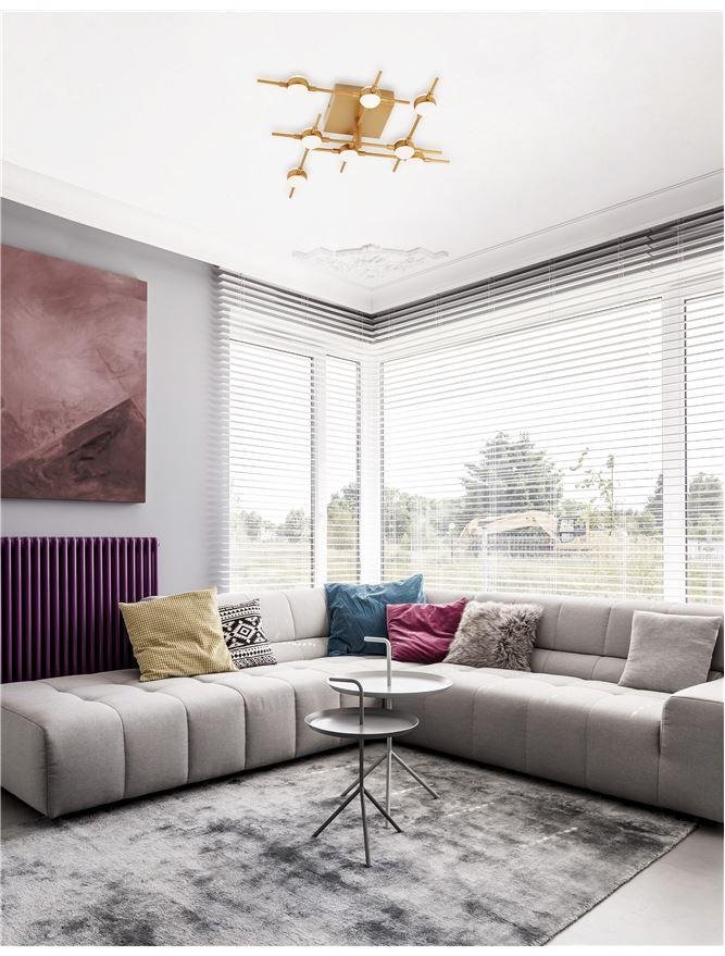 NV 9180678 Stropní svítidlo ATOMO zlatý kov a akryl LED 8x2.4W 230V 3000K IP20 - NOVA LUCE
