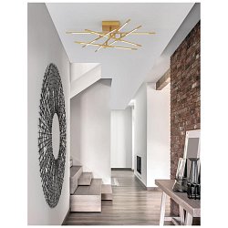 Obrázek pro produkt Stropní svítidlo RACCIO zlatý kov a akryl LED 48W 230V 3000K IP20 stmívatelné - NOVA LUCE