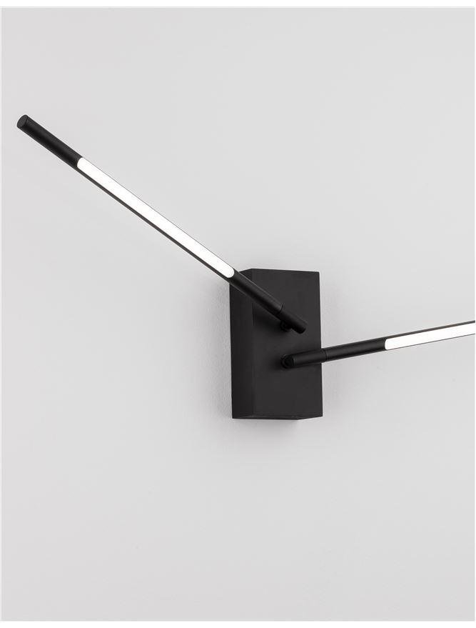 NV 9180723 Nástěnné svítidlo RACCIO černý kov a akryl LED 9.2W 230V 3000K IP20 - NOVA LUCE (obrázek 5)