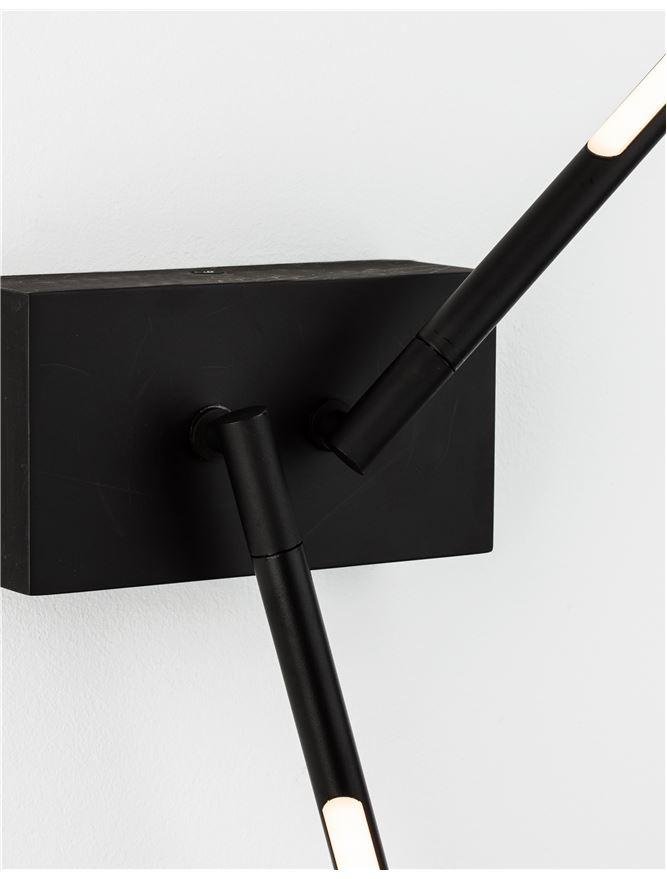 NV 9180723 Nástěnné svítidlo RACCIO černý kov a akryl LED 9.2W 230V 3000K IP20 - NOVA LUCE (obrázek 7)