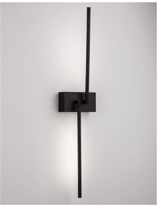NV 9180723 Nástěnné svítidlo RACCIO černý kov a akryl LED 9.2W 230V 3000K IP20 - NOVA LUCE (obrázek 8)