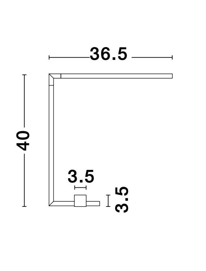 NV 9180724 Stolní lampa RACCIO černý kov a akryl LED 6.8W 230V 3000K IP20 - NOVA LUCE (obrázek 7)