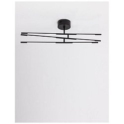 Obrázek pro produkt Stropní svítidlo RACCIO černý kov a akryl LED 30W 230V 3000K IP20 stmívatelné - NOVA LUCE
