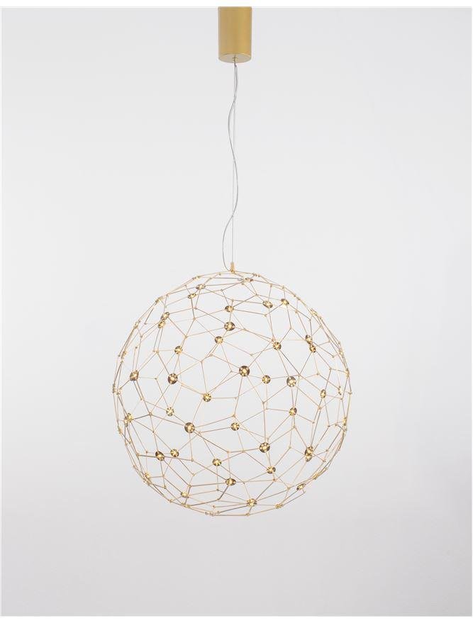 NV 9186001 Závěsné svítidlo SOLE zlatý kov LED 21.6W 230V 3000K IP20 - NOVA LUCE (obrázek 3)