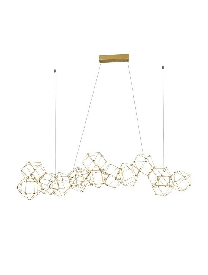 NV 9186814 Závěsné svítidlo NEBULA zlatý kov LED 67.2W 230V 3000K IP20 - NOVA LUCE