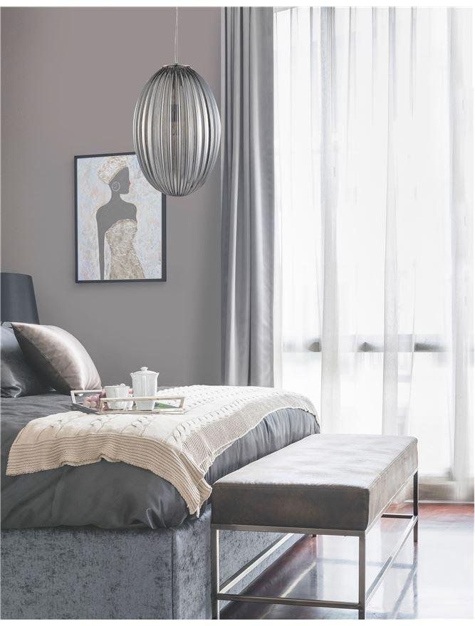 NV 9190031 Závěsné svítidlo HECTOR chromovaný kov kouřové šedé sklo E27 1x12W 230V IP20 bez žárovky - NOVA LUCE
