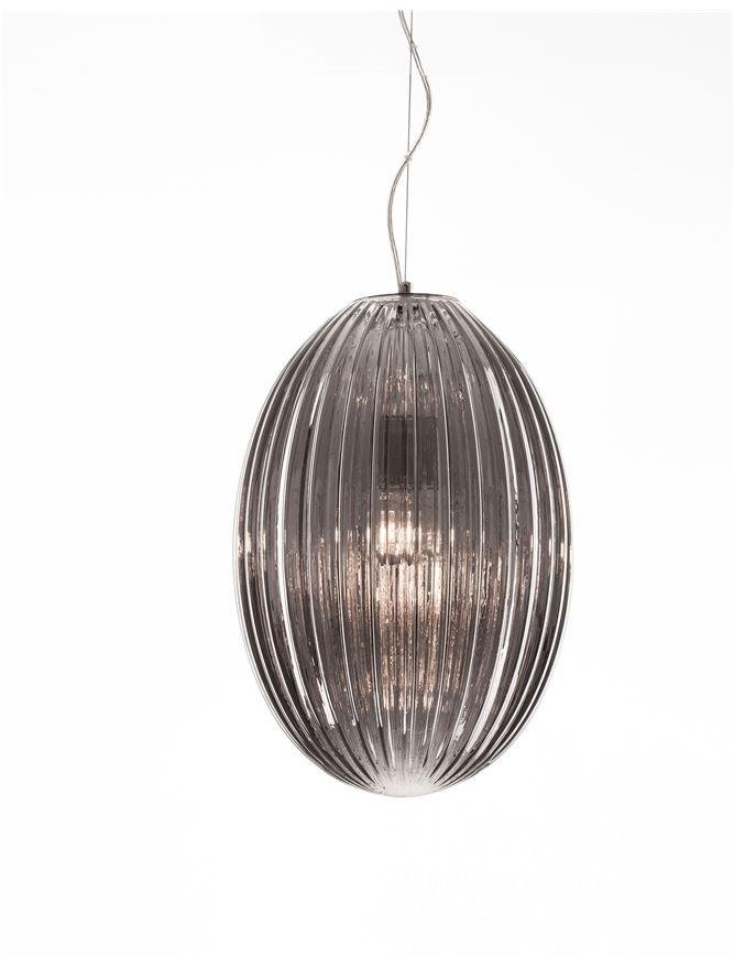 NV 9190031 Závěsné svítidlo HECTOR chromovaný kov kouřové šedé sklo E27 1x12W 230V IP20 bez žárovky - NOVA LUCE (obrázek 3)