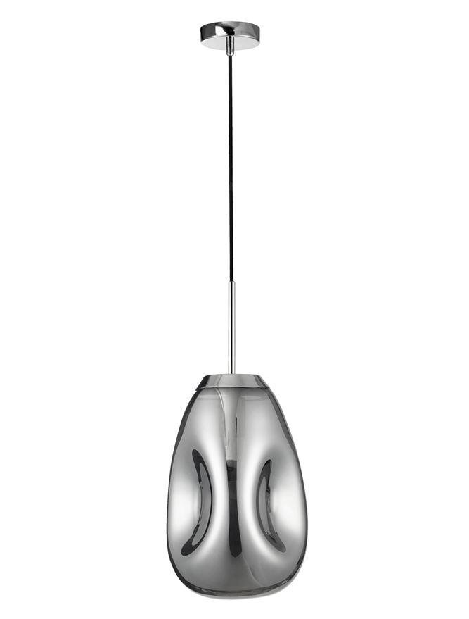 NV 9190392 Závěsné svítidlo LAVA chromovaný kov ručně vyrobené chromové sklo E27 1x12W 230V IP20 bez žárovky - NOVA LUCE (obrázek 2)